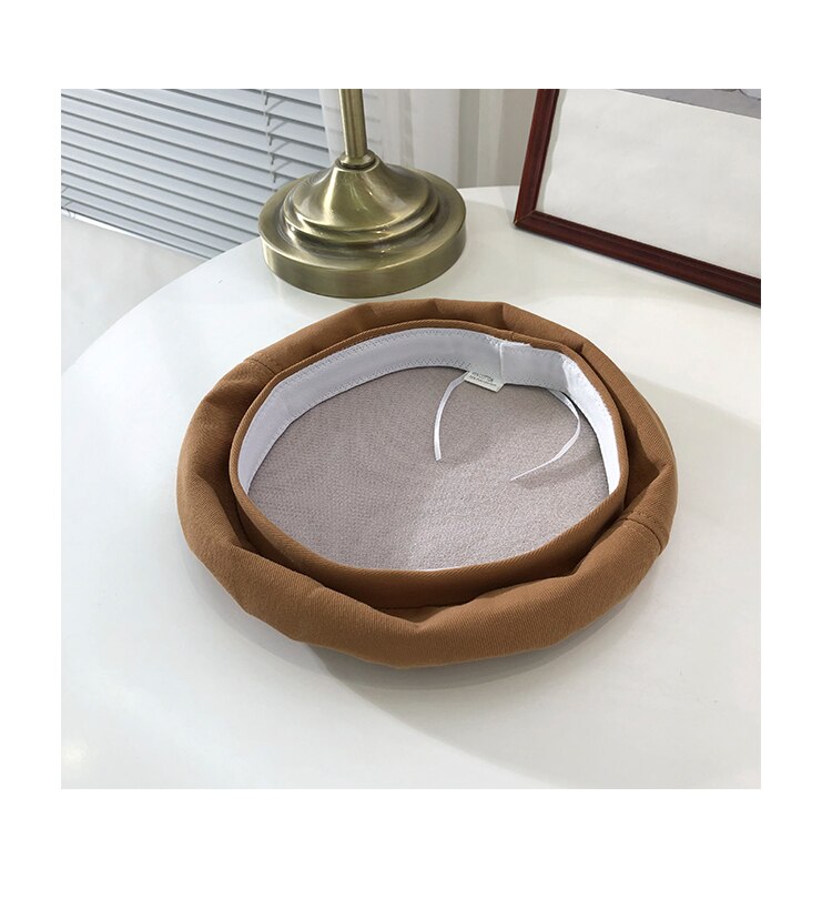 Fransk stil solid tilfeldig vintage damelue beret vanlig lue jenteull varme vinterbasker luehatter femme aldult caps