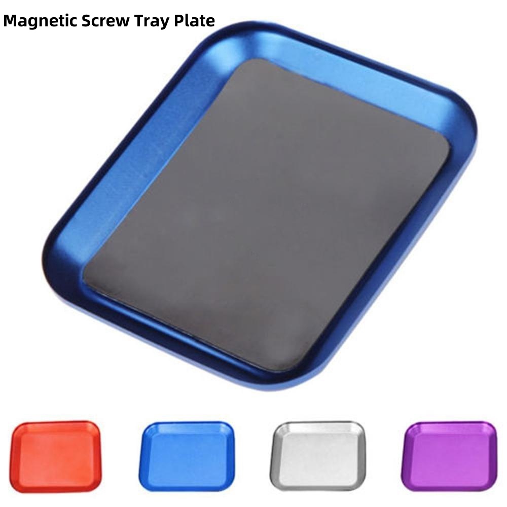 RC Reparatie Tool Aluminium Magnetische Schroef Lade Plaat Voor Vliegtuig Auto Boot Crawler Axiale SCX10 D90 D110 Model Reparatie Tool Co