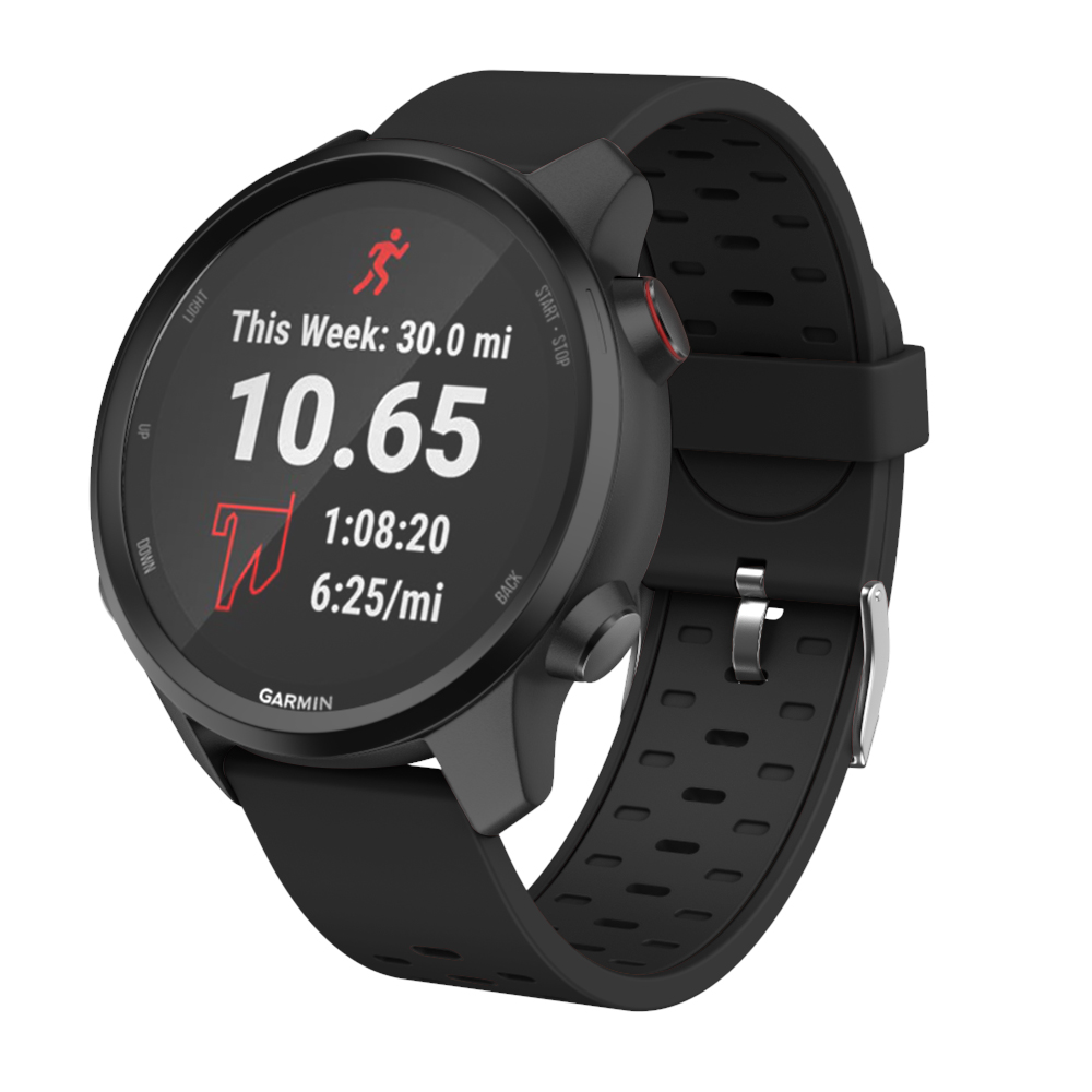 Correa de silicona para relojes Garmin Forerunner, repuesto de correa deportiva de 20mm para relojes Garmin Forerunner 245 245M 645 Vivoactive 3 Venu, pulsera inteligente de silicona