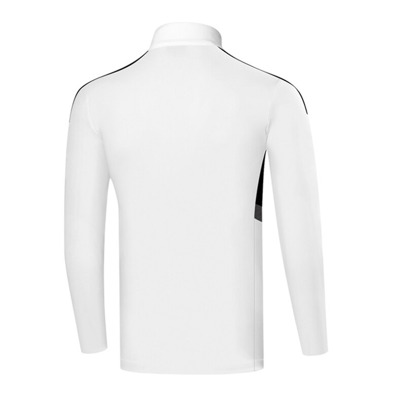 Billig pris mand golf t-shirts lange ærmer hvid sport shirt