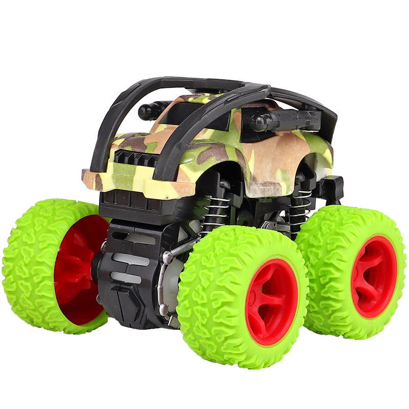 Alloy ABS Inertia Four-Wheel Drive Big Foot Toy Off-Road Vehicle Children&#39;s Stunt Car Toy for Baby