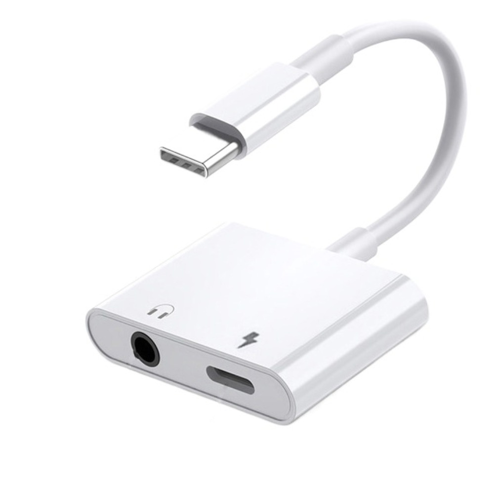 Adaptador 2 em 1 3 5mm para tipo C Conversor de fone de ouvido Cabo Aux Tipo-C para conversor tipo C Conversão portátil: Outros