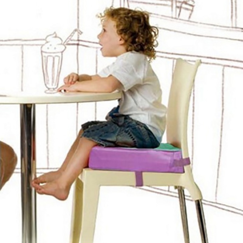 Børn spisepude justerbar aftagelig øget stol pad barnevogn baby blød booster pude børnesæde højstol