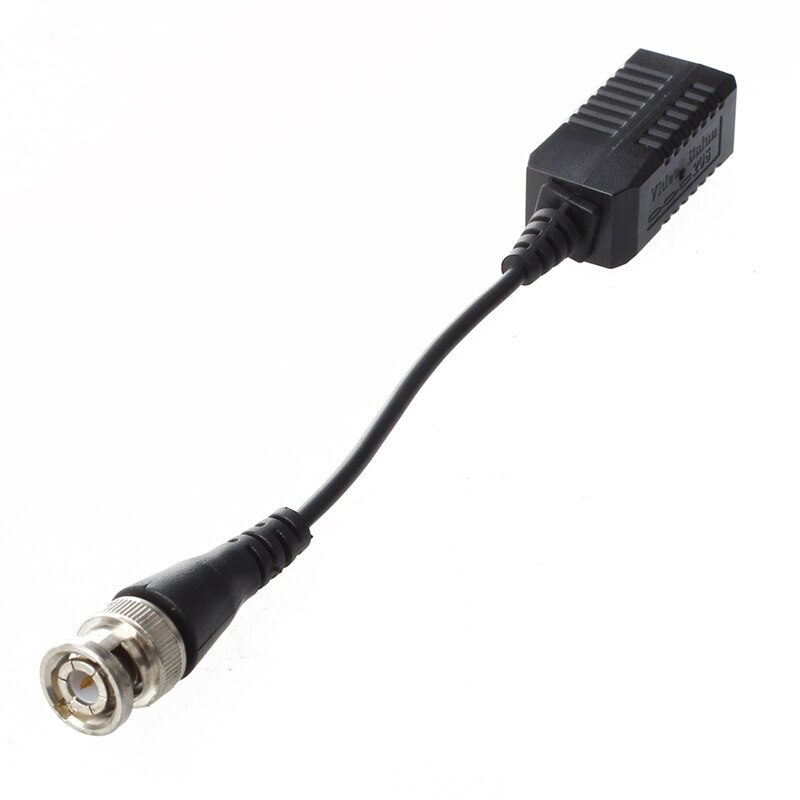 2 stk video balun bnc katt 5 passiv avsender til ledning og 1 stk hdmi 2av til rca video og o konverteringsadapter