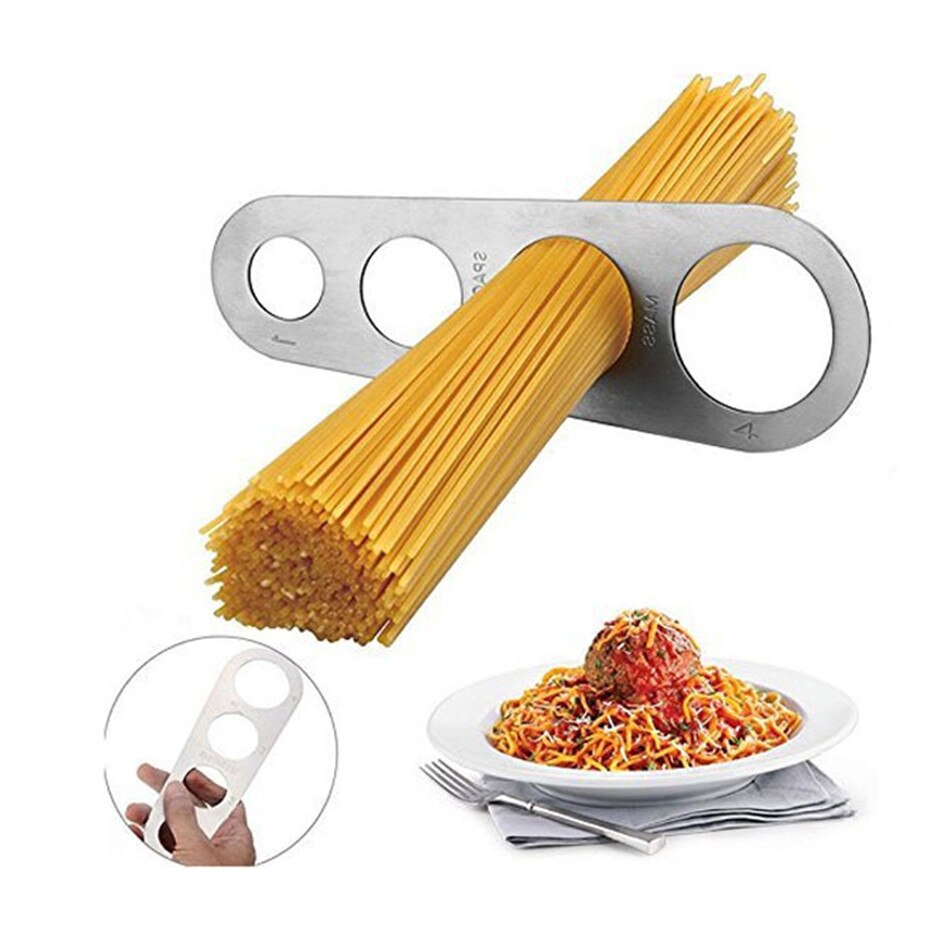 Vogvigo roestvrijstalen spaghettimeter, pasta- en noedelmeter, eenvoudig te gebruiken noedelmeter, keukenaccessoires