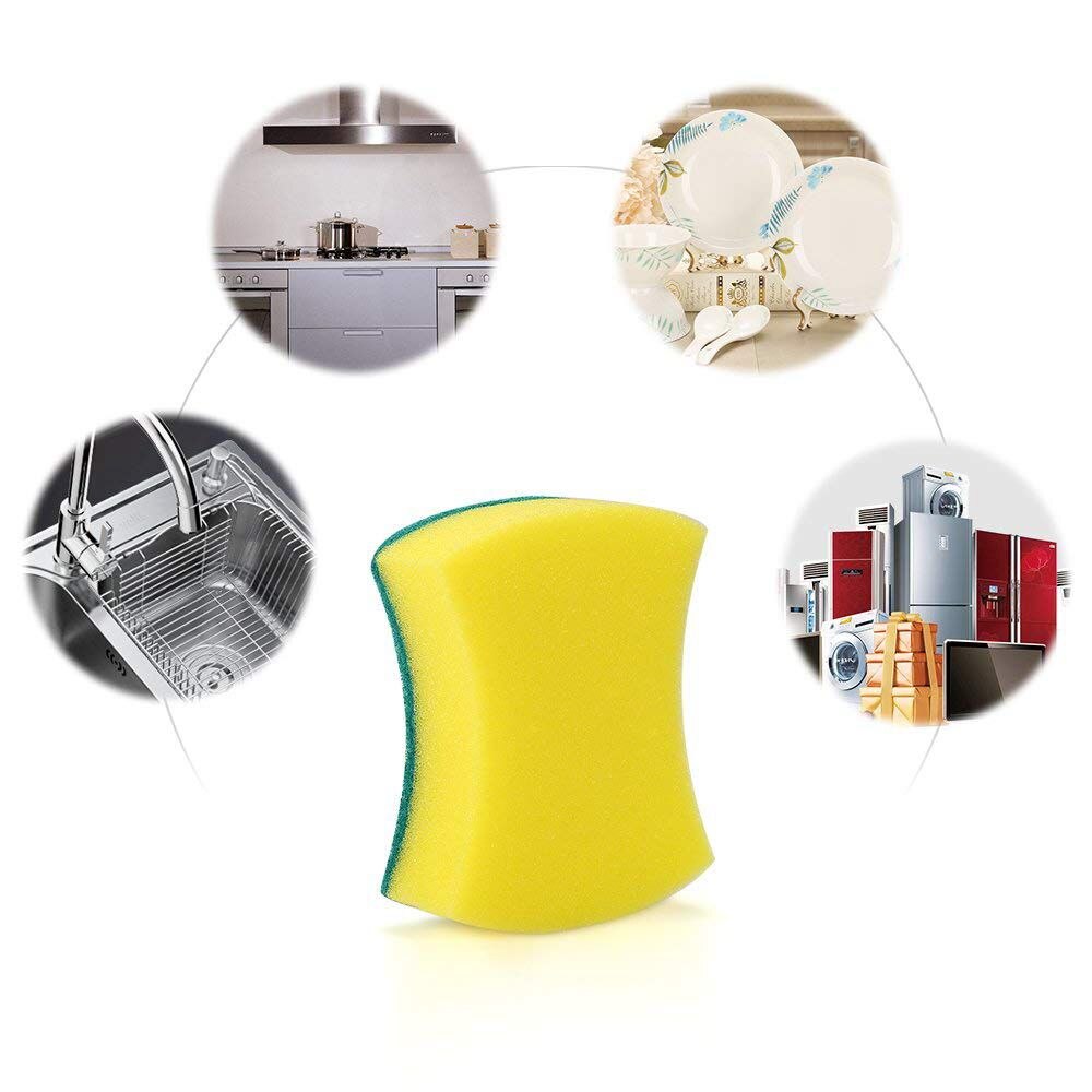 20pcs Multi-Use Heavy Duty Scrub Sponge Extra Thin Magic Cleaning Sponges Eraser Sponge For Kitchen Bathroom Furniture Leath