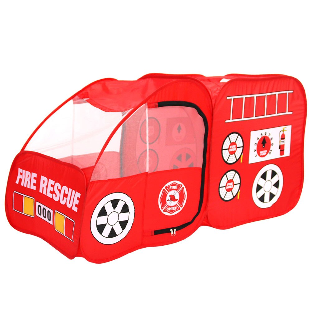 Kinderen Auto Tent Speelhuis Indoor Brandweerwagen Spel Hek Opvouwbare Lichtgewicht Draagbare Outdoor Reizen Tent Verdikte