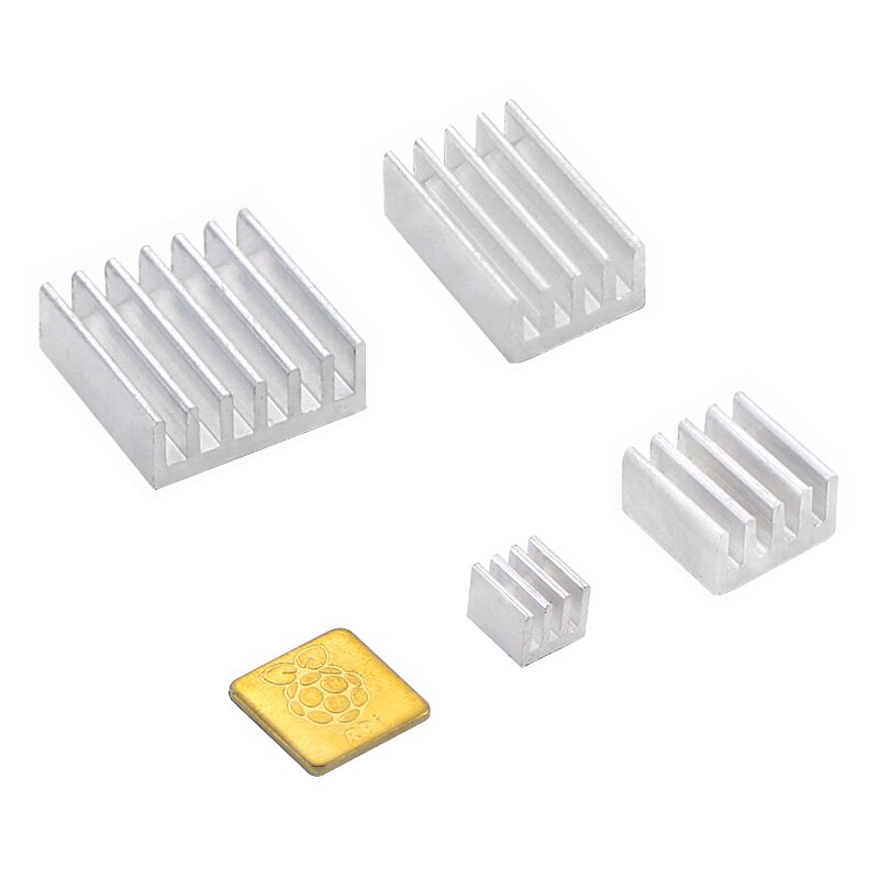 Metal Heatsink for Raspberry Pi 4 Model B Copper Aluminum Alloy Heat Sinks Passive Cooling Radiator for Raspberry Pi 4: Option 6