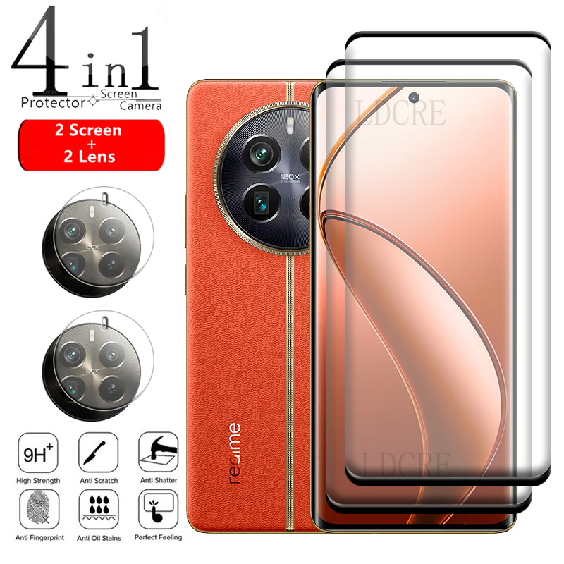 4- -i- -1 til realme 12 pro plus glas til oppo realme 12 pro plus glas  hd 9h skærmbeskytter til realme 12 pro plus 5g linseglas