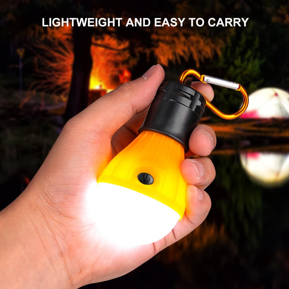Mini 3 AAA Tragbare Laterne Zelt Licht Led-lampe Notfall Lampe Wasserdichte Hängen Karabiner Taschenlampe Für Camping