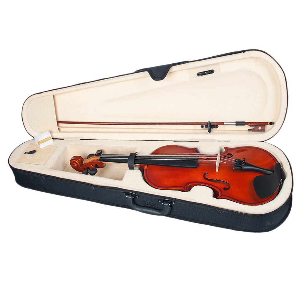 Solid Wood 3/4 Violin Fiddle for Beginner Student