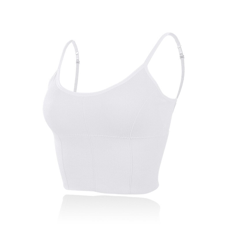 Grote u-vormige mooie rug bh sexy naadloze omhulde borst tube top sport vrouwelijke jarretelles ondergoed: Wit