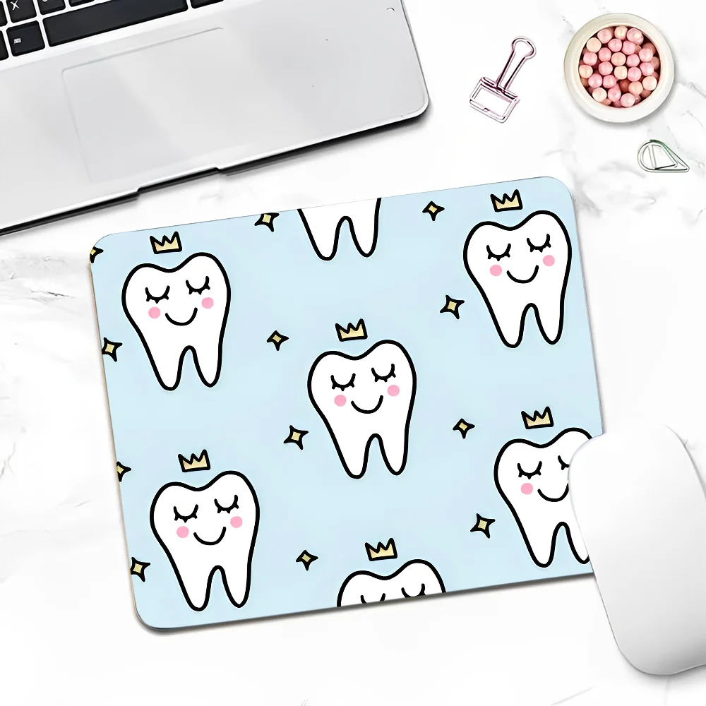 The Dentist Tooth DIY Desktop Desk Mat Kawaii Gaming Accessories Students Writing Pad Writing Desk Mats