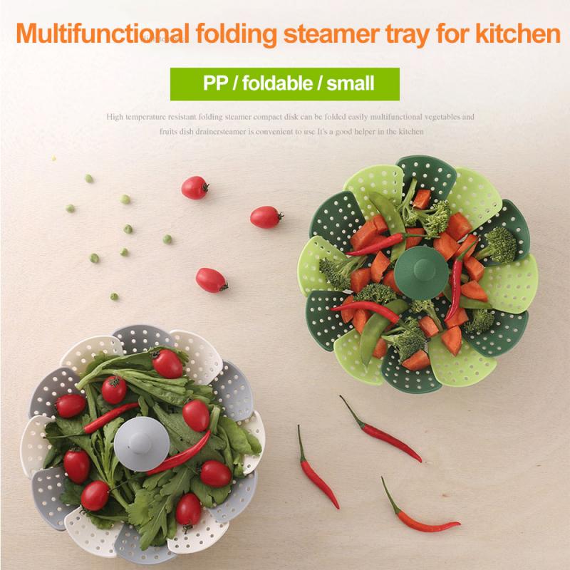 1Pcs Food Grade Siliconen Verdamper, Creatieve Groente-en Stoom Filter, Filter, Afvoer Mand, grote Capaciteit