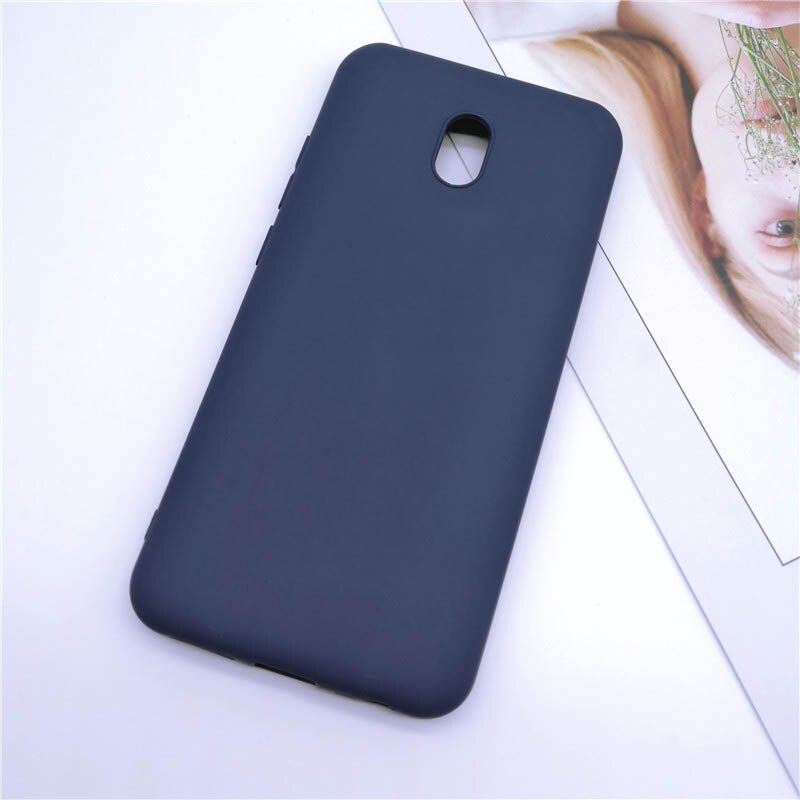 Redmi 8A Caso per Xiaomi Redmi 8A 8 UN A8 Caso Posteriore Del Telefono di TPU Opaca Della Copertura Del Silicone su xiomi redmi 8A Redmi 8 cassa del respingente funda: For Redmi 8A / Blue