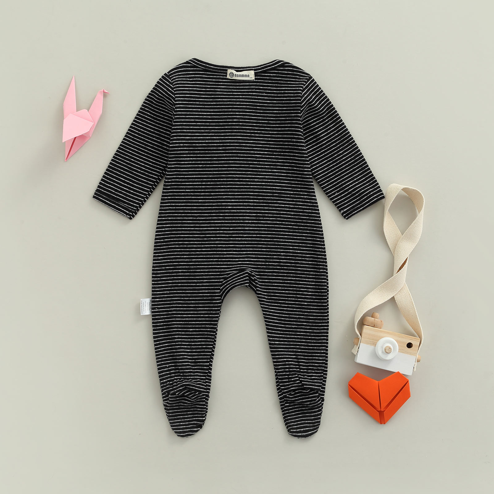 Baby Meisje Jongen Pasgeboren Romper Gestreepte Betaalde Meisjes Jongens Gestreepte Footies Katoenen Kleding