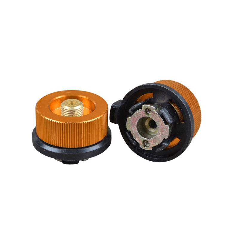 Outdoor Camping Hiking Stove Burner Adaptor Split Type Furnace Converter Connector Auto-off Gas Cartridge Tank cylinder Adapter