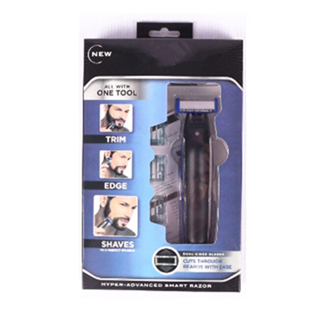 Electric beard shaver men shaver body face solo beard razor male trimmer usb rechargeable beard shaving replaceable edge head: shaver kit