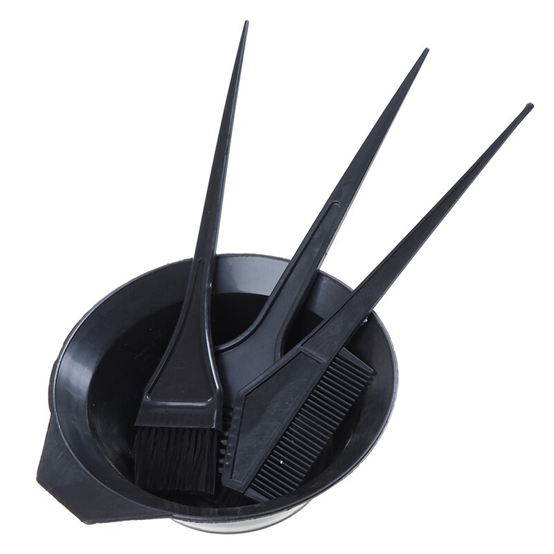 1/3/4Pcs Hair Color Dye Bowl Comb Brushes Tool Kit Set Tint Coloring Dye Bowl Comb