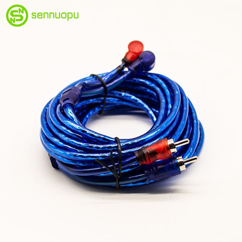 Câble audio de voiture 4.5m câble audio RCA amplificateur de subwoofer de voiture fil spécial
