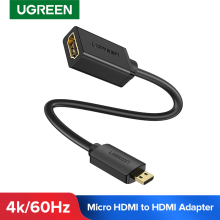 Ugreen Micro Hdmi Adapter HD4K Micro Mini Hdmi Male Naar Hdmi Female Kabel Connector Converter Voor Raspberry Pi 4 Gopro hdmi Micro