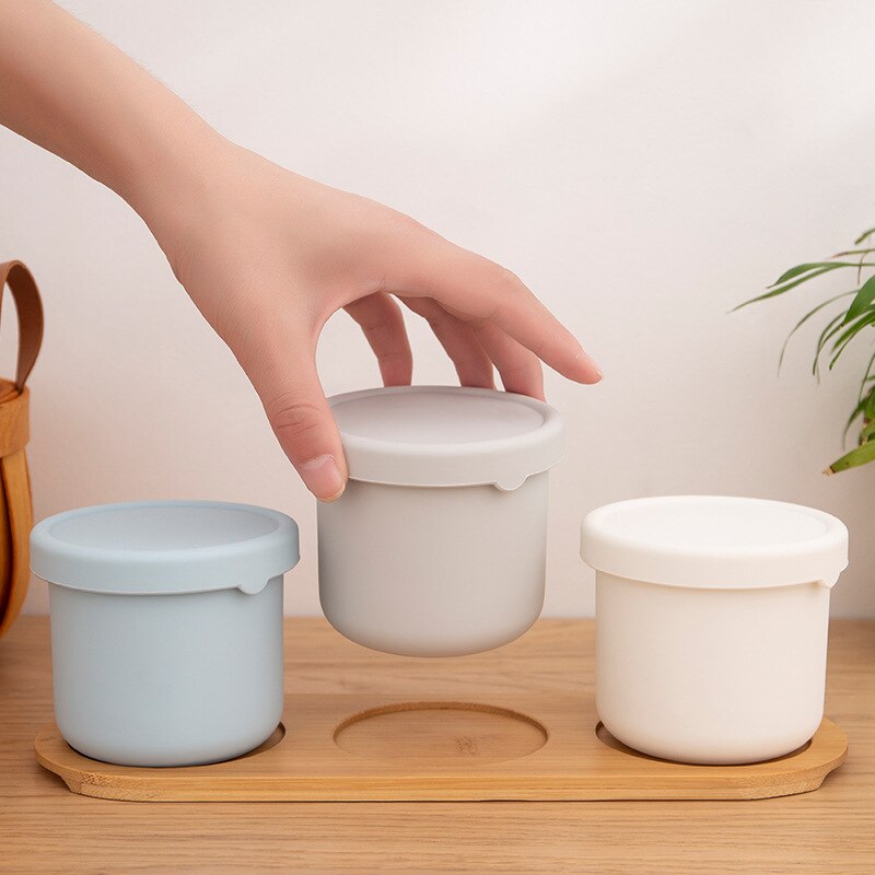 Multifunctional Silicone Lunch Box With Lid Fruit And Vegetable Fresh Keeping Box Graduated Cup Lunch Box For Office Workers