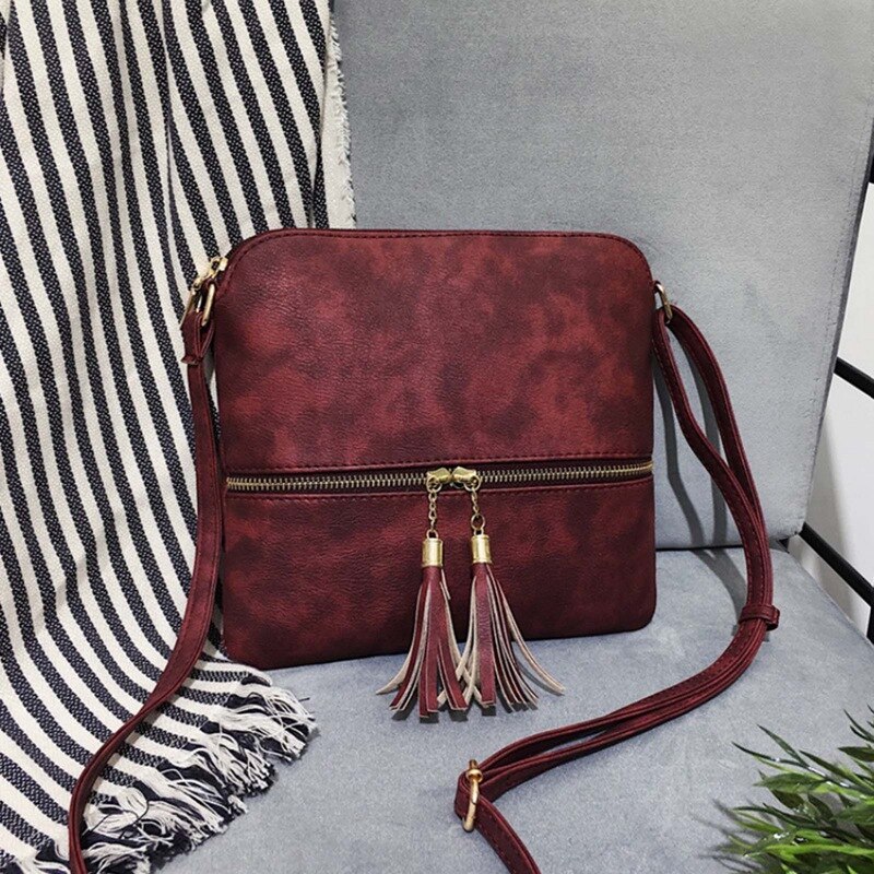 Dames messenger bags mini tas kwastjes schelpvorm tas dames schoudertassen handtas: Door