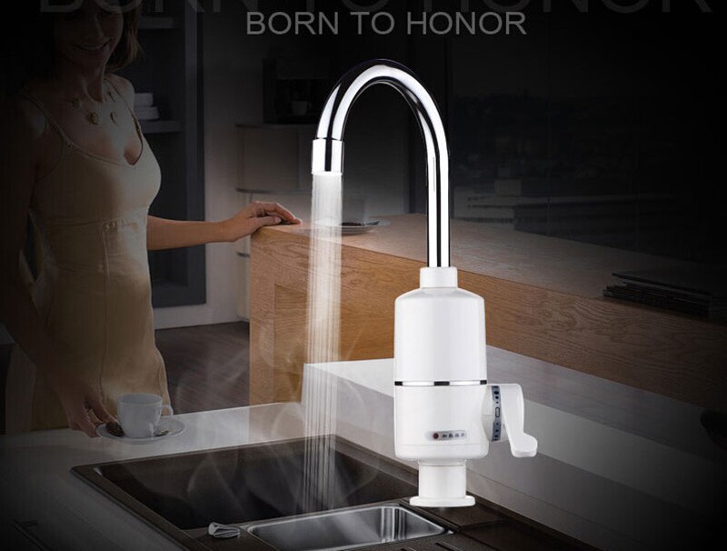 Kitchen Instant tankless Water Heater Electric Water Faucet Instantaneous Heater And Cold Dual-Use 2000w 3000w