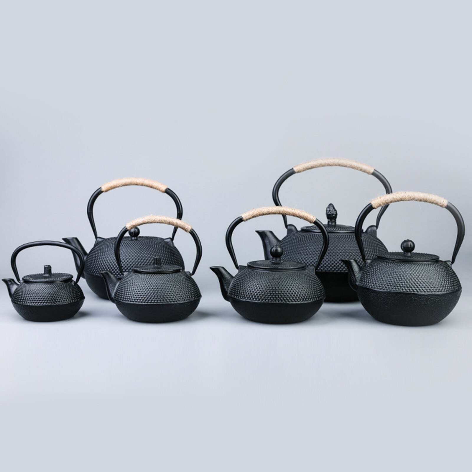 300/600/900/1200ML Antique Iron Tea Pot with Stain... – Grandado