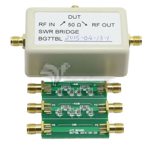 6dB 40dB Attenuator &amp; SWR Electronic Bridge 1M-500M Standing Wave Bridge