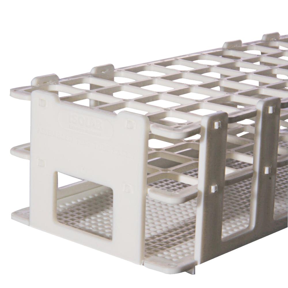 Plastic Test Tube Rack for 25mm Tubes, 24 Well, White,Detachable (24 Hole)