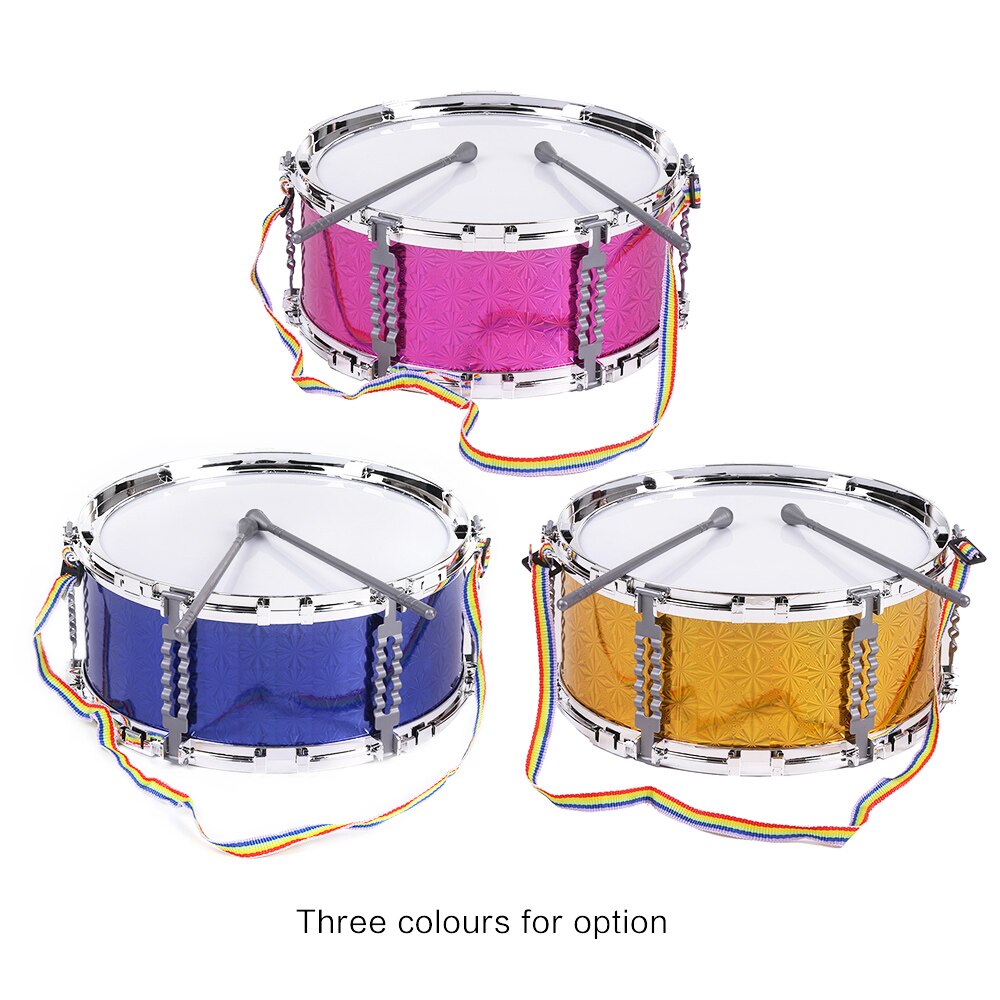 Kleurrijke Jazz Snare Drum Percussie Instrument met Drumstokken Band Musical Speelgoed voor Kinderen Kids