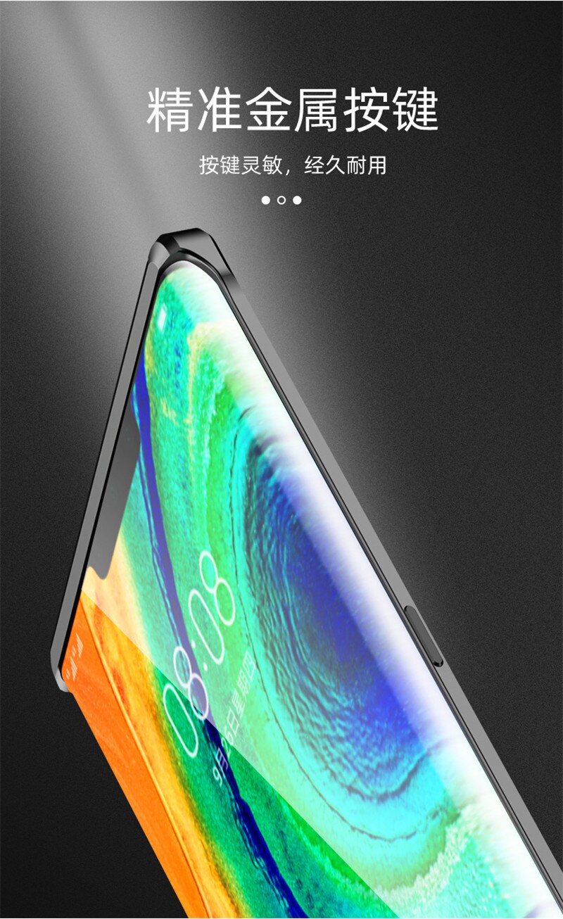 Metal kofanger cover til huawei mate 30 pro mate 20 pro ultra tynd aluminium ramme cover cover til huawei mate 20 pro mate 30 kofanger