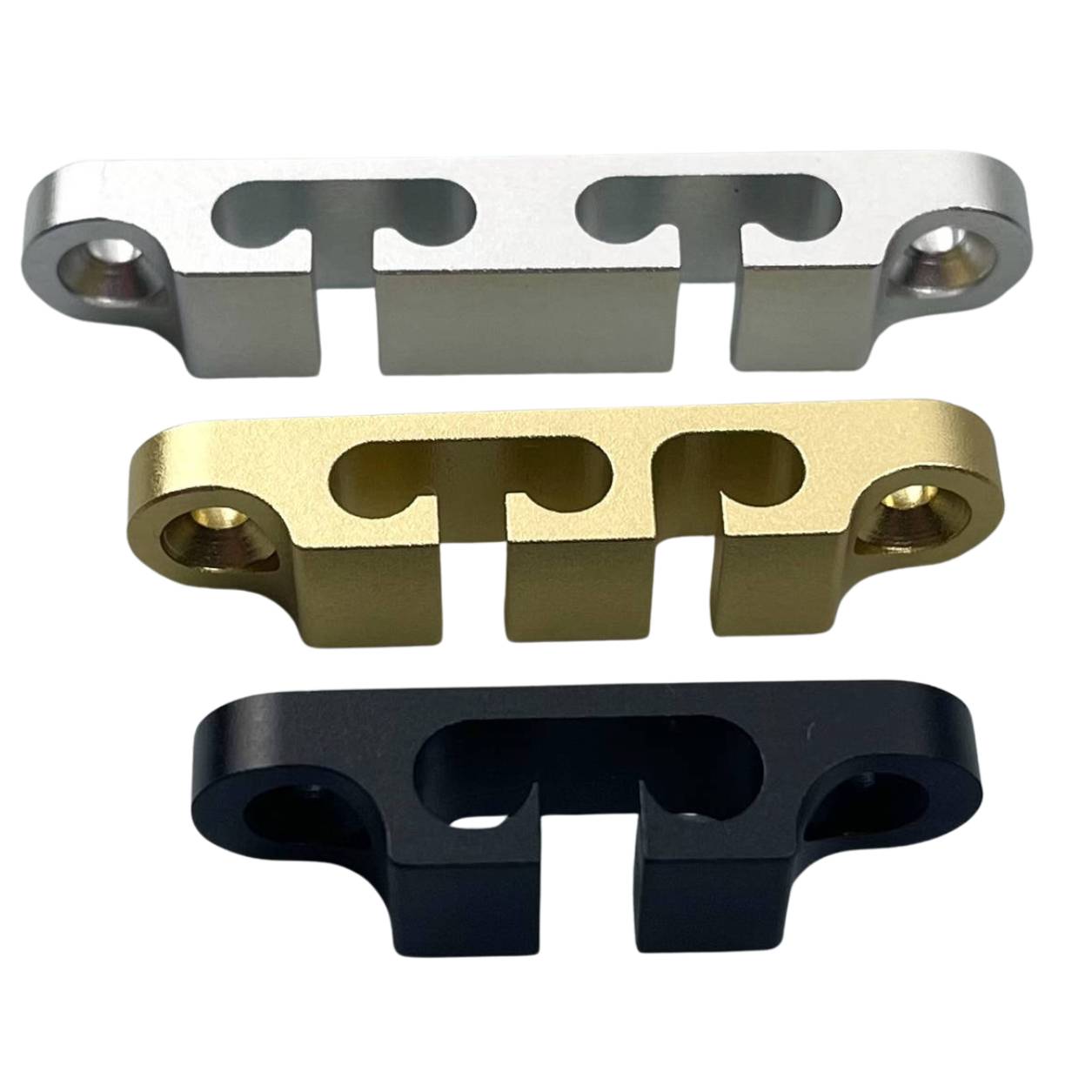 2PCS 2/3/4 String Retainer/String Guide für Elektrische Bass Kopf Retainer Aluminium String Baum Matte CR/BK/GD