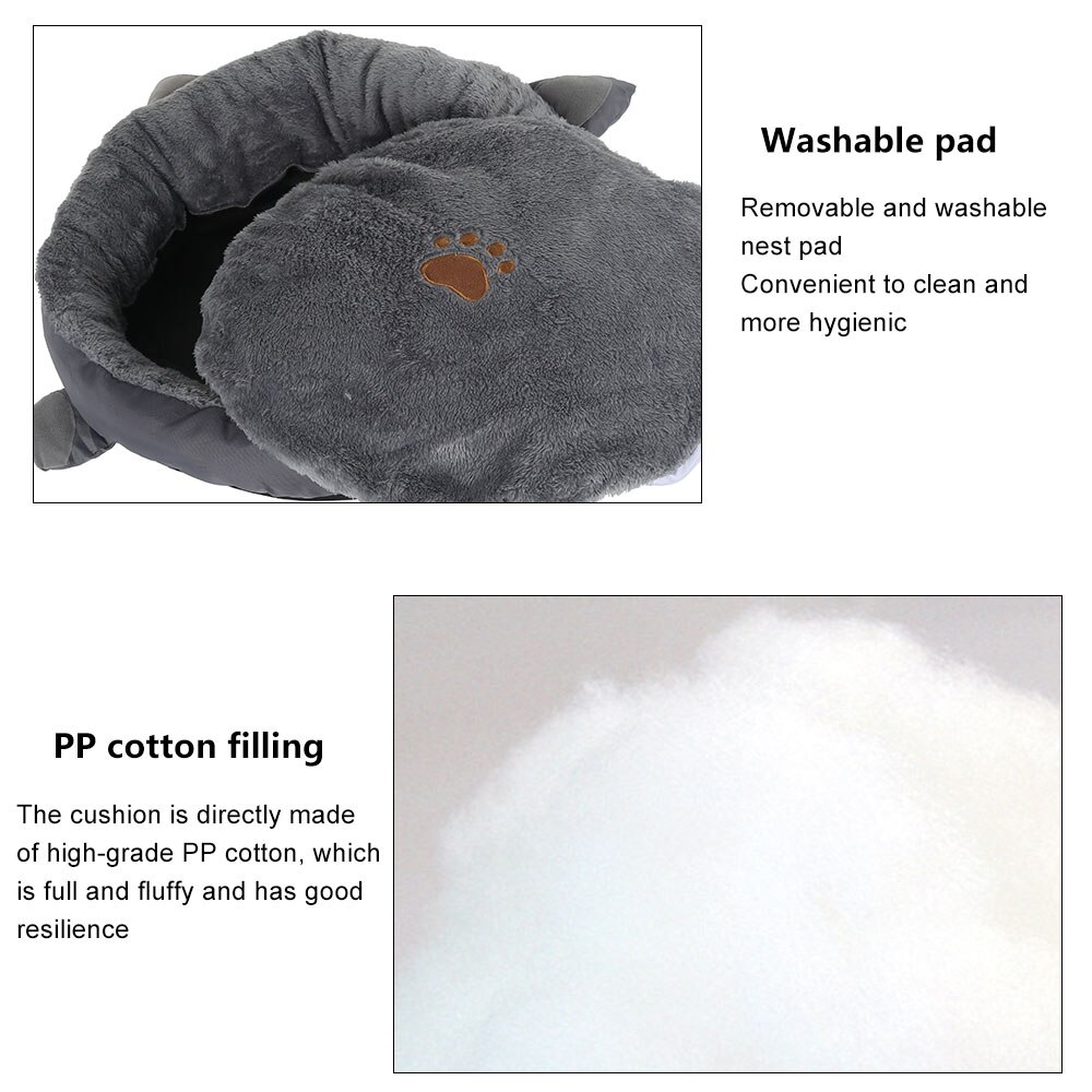 Zachte Kat Bed Voor Katten Katoen Leuke Kat Bedden Huis Kitten Huisdier Product Pet Bed Voor Katten Bedden Sofa Mand huis Kat Accessoires