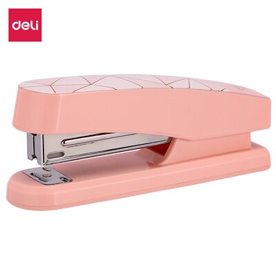 DELI Stapler NO.12 Half Strip stapler 24/6 &amp; 26/6 Smooth Stapling Stationery Office Supply Staples E0402F