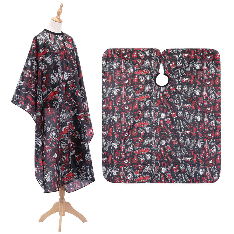 Patroon Kapsel Polyester Kapsalon Kapper Jas Kappers Schort Cut Lagen: 02