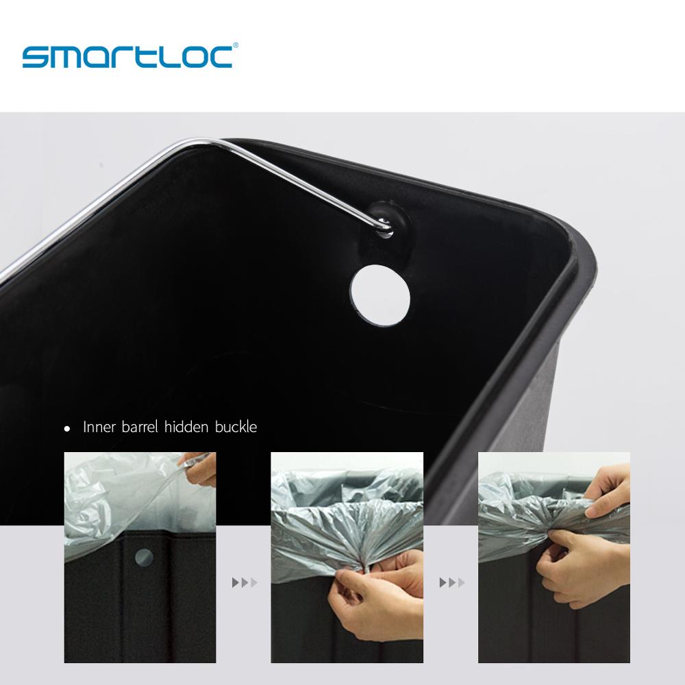 smartloc 5L Stainless Steel Rectangle Kitchen Trash Can Dustbin Trash Bin Waste Bin Garbage Bag Holder Garbage Bin Kitchen Bin
