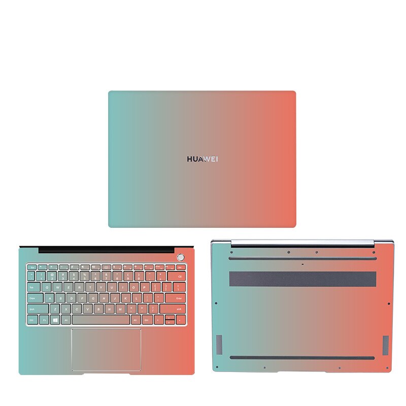 Full Body Cover Skins for HUAWEI MateBook D 14 D 15 Gradient Vinyl Decal Laptop Sitcker for HUAWEI MateBook D 15 Protective Film: MateBook D 14 2019 / Option 6