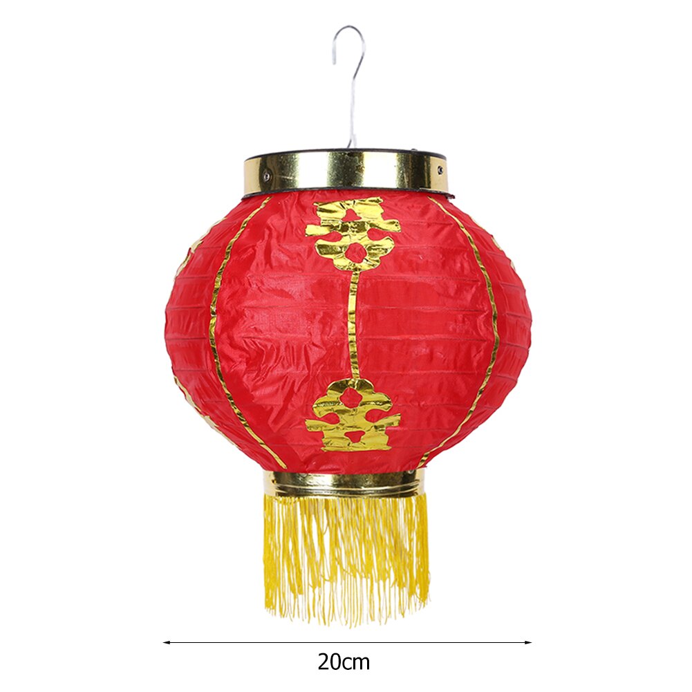 Traditional Chinese Style Cloth Hanging Lanterns Lamp Waterproof Pub House Decorative Sign Supplies Craft Lantern with Tassel: 1pc 20cm