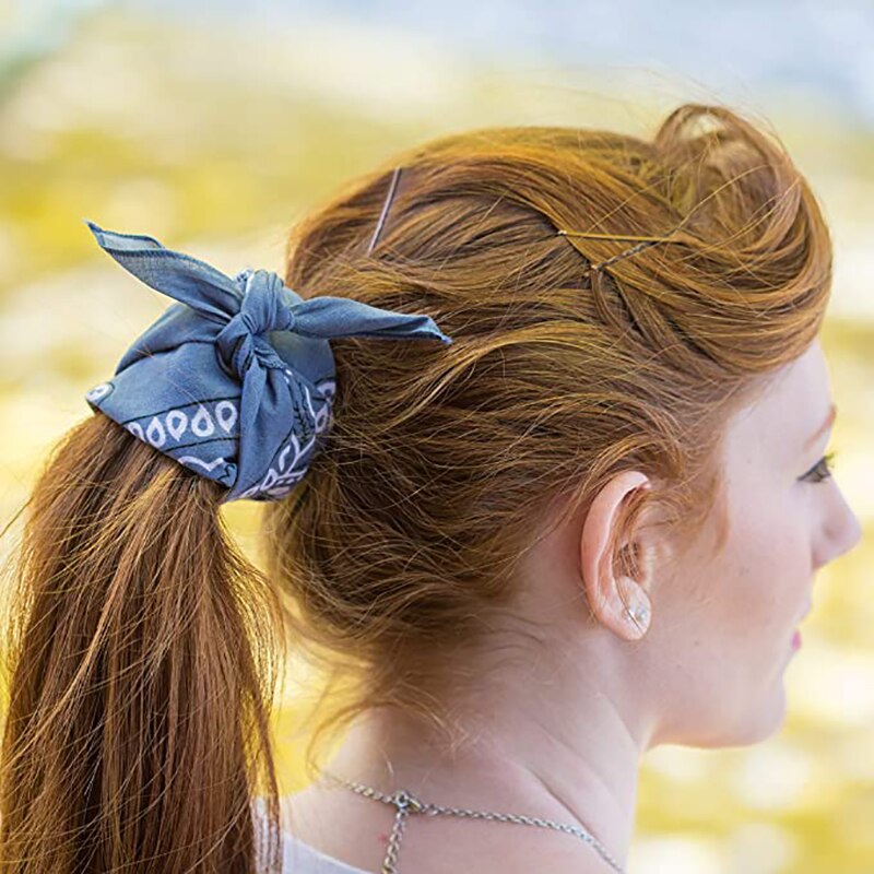 Zestaw 3 bandany robić jazdy rowerem Paisley 100% Bandana bawełniana plac na zewnątrz szalik czarny czerwony wzór Paisley pałąk drukowane dla kobiet/mężczyzn/chłopiec