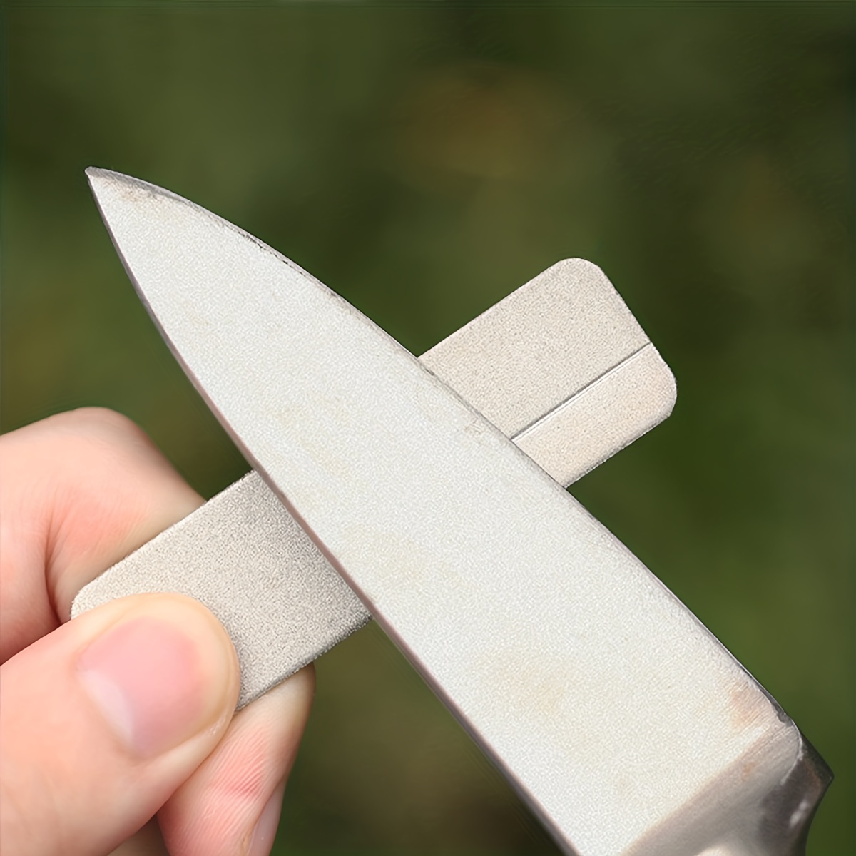 Knivslipare diamant fickverktyg mini nyckelring utomhusslipare verktyg smärgel nagelfil slipverktyg bärbar slipare