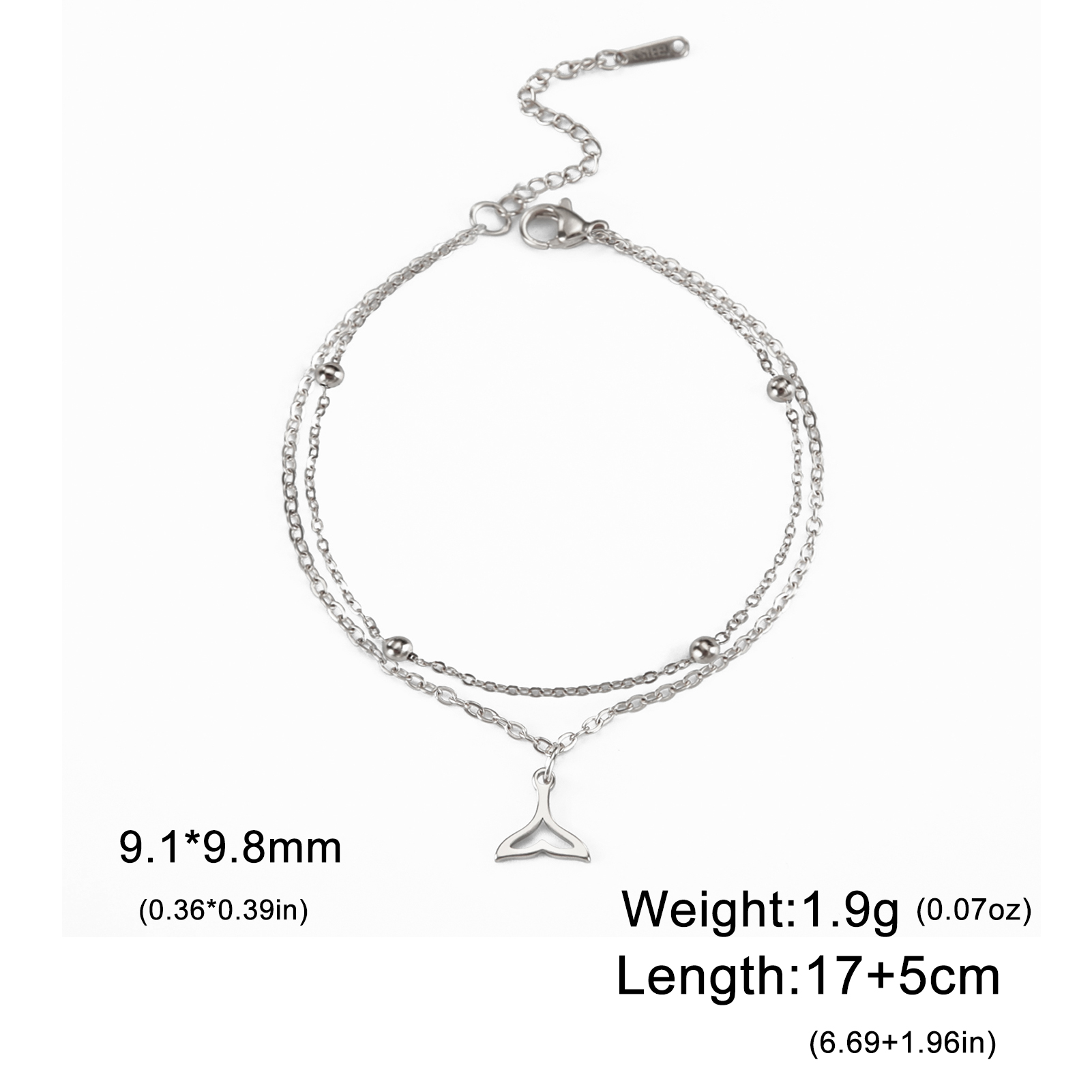 Teamer Roestvrij Staal Hond Paw Bedelarmband Bohemia Schattige Olifant Kat Hoofd Armbanden Voor Vrouwen Feest Sieraden Moeder 'S Dag Cadeau: Goud-kleur