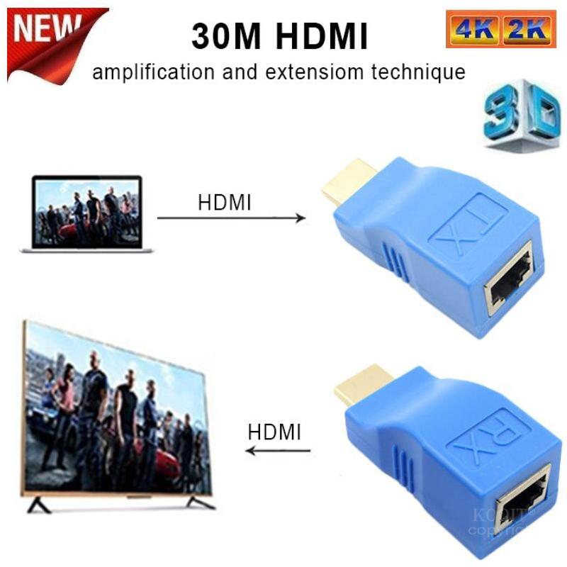 4K 3D Hdmi Extender 1080P RJ45 Poorten Lan Netwerk Hdmi Uitbreiding Tot 30M Over CAT5e/6 Utp Lan Ethernet Kabel Voor Hdtv Monitor