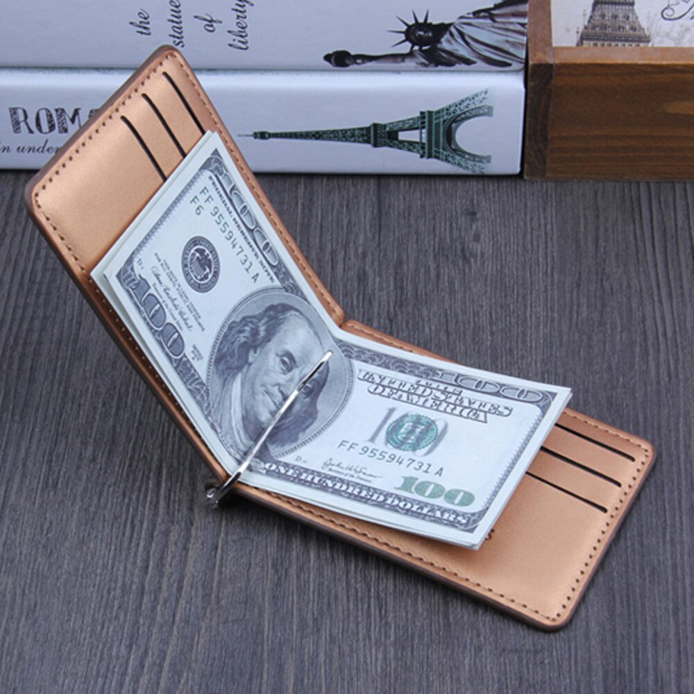 Mannen Bifold Zakelijke Lederen Portemonnee Id Credit Card Holder Purse Zakken # P30