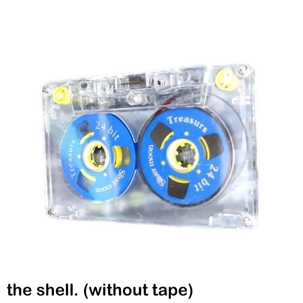 45 Minutes Transparent Blank Audio Cassette Tape Fine Spoken & Music Transparent Small Open Tape