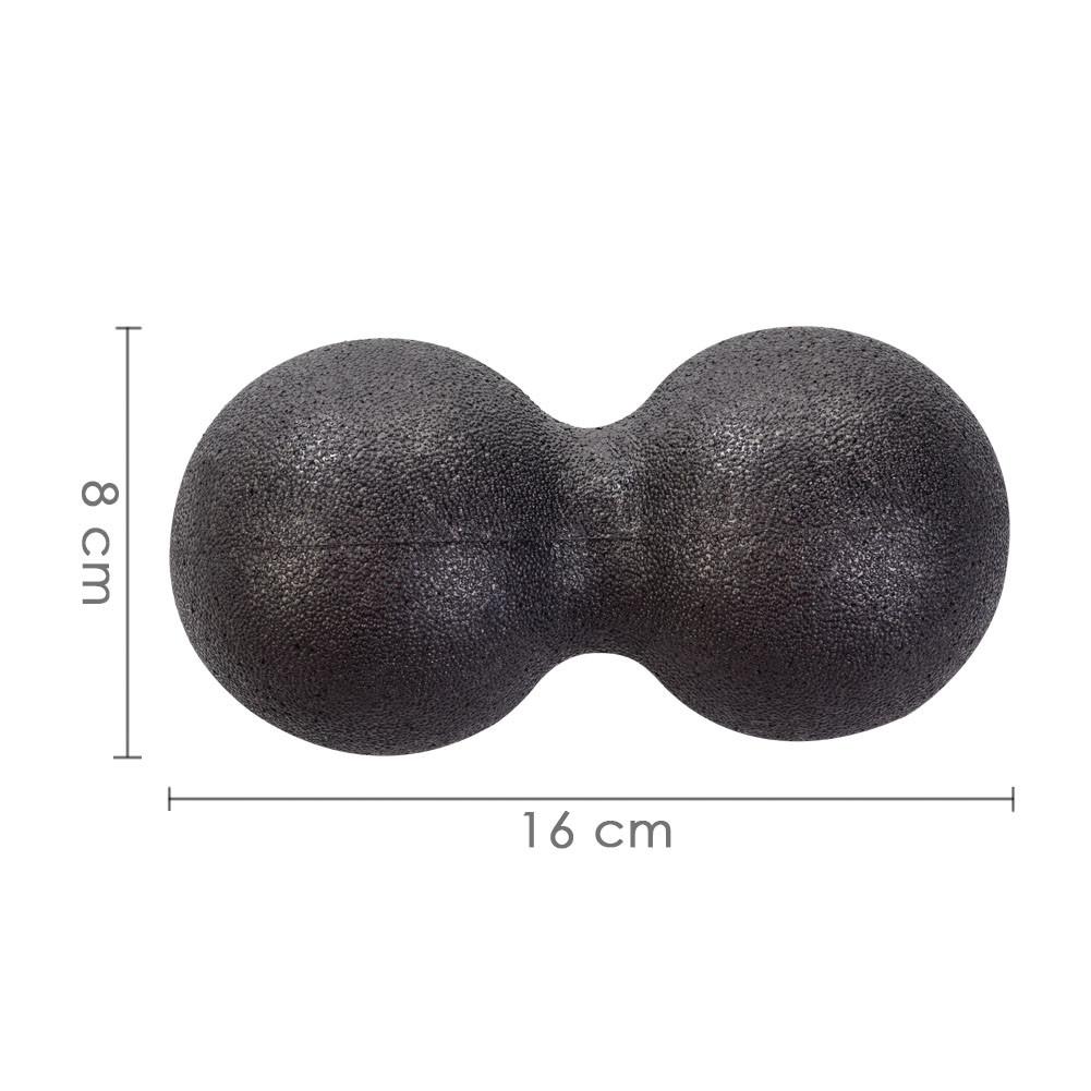 Mini ballon auto-massage en forme d'arachide | Pour cou, bras et mollet, ballon de relaxation musculaire, épaule, dos, rééducation, entraînement, balles de Duo: 16cm 1pc