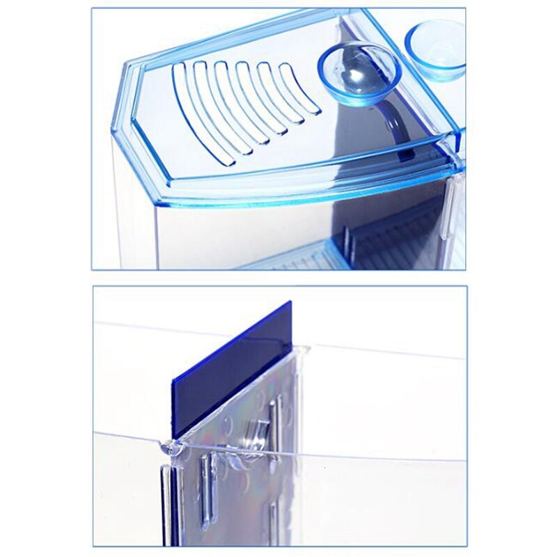 ! Pecera acrílica de escritorio pecera pequeña, adecuado para sala de estar familiar, dormitorio, oficina (1.8L)