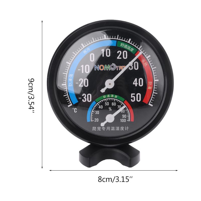 Reptile Temperature Thermometer Humidity Hygrometer Gauge Vivarium Tank Supplies Reptile Thermo-hygrometer