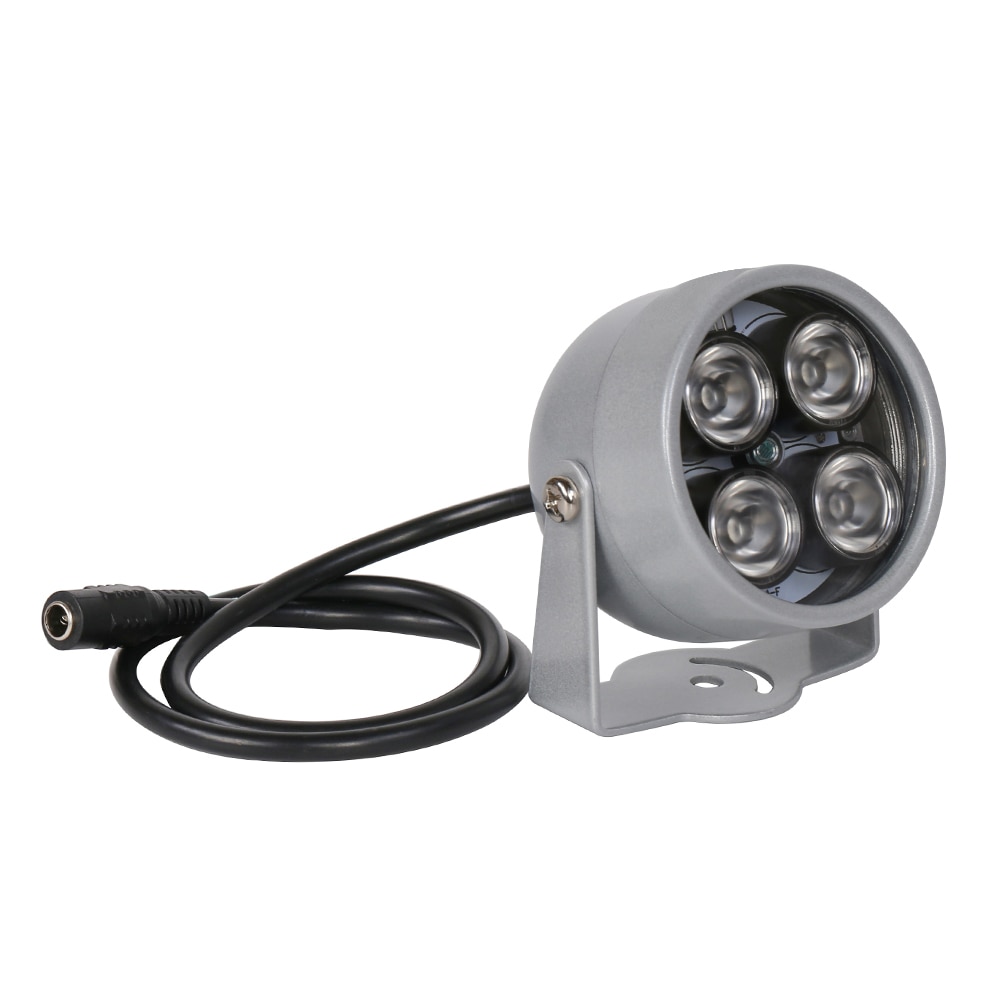 AZISHN IR illuminator Licht 850nm 4 array LEDs Infrarood Waterdicht Nachtzicht CCTV Vullen Licht DC 12V Voor CCTV security Camera